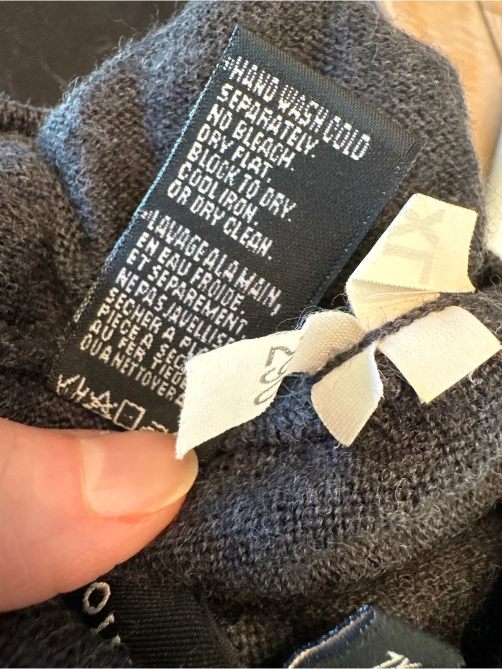 Ponte Vecchio Italy 100% Merino Wool Mock Neck Sweater Gray XL